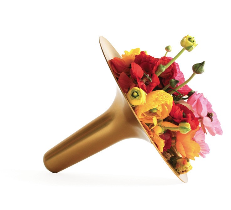 Posy in Gold by Design By Them. Why not skip the carnations and hand her blooms in style. Also available in Silver, White, Black & Yellow | More Mother's Day Gift ideas on the RSD Blog. www.rsdesigns.com.au/blog/