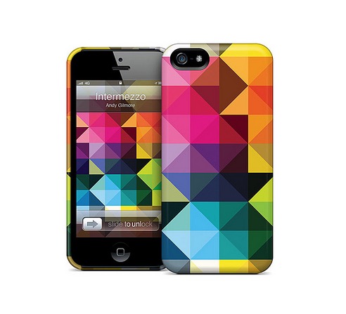 Bright geometric fun with the Intermezz iPhone 5 cover, by Andy Gilmore for Gelaskins from Top3 By Design | More Mother's Day Gift ideas on the RSD Blog. www.rsdesigns.com.au/blog/