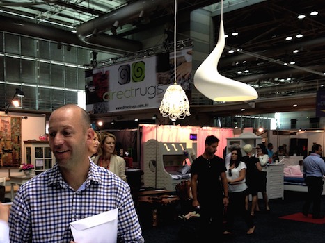 Ash Allen and his sinuous Dollop pendant light. See More #Decoration and #Design on the RSD Blog. www.rsdesigns.com.au/blog/