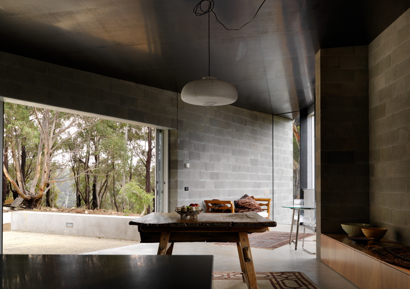 Concrete Interior. House at Big Hill by Kerstin Thompson Architects. Australian Architecture.