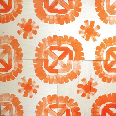 Orange Cardoba Timber wall tiles by Bonnie & Neil. More #Orange on the RSD Blog.