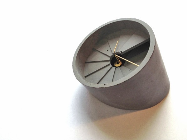 4th Dimension #Concrete table #clock via Boxcar Orange. More products from Melbourne Life Instyle 2013 on the RSD Blog.