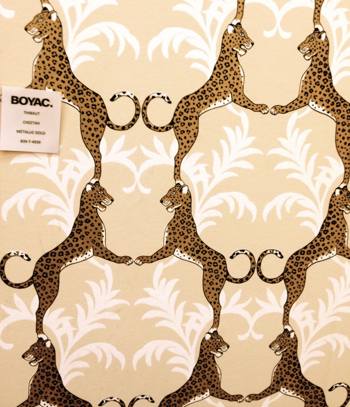 Go wild with this bold Tibaut’s Cheetah wallpaper in luxe Metallic Gold from Boyac at DesignEX13, Melbourne. More on the RSD Blog.