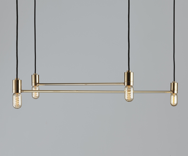 Constellation Lights by Anaesthetic in luxurious polished brass.