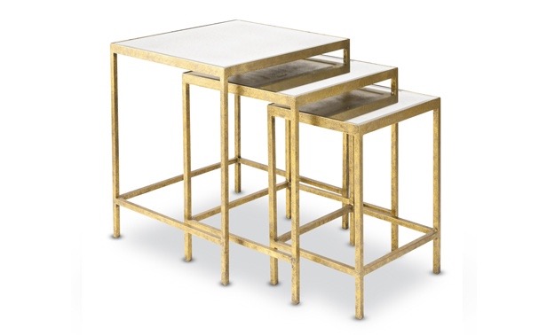 Jonathan Nesting tables from Coco Republic. #Great #Gatsby 1920s inspired design on the RSD Blog.