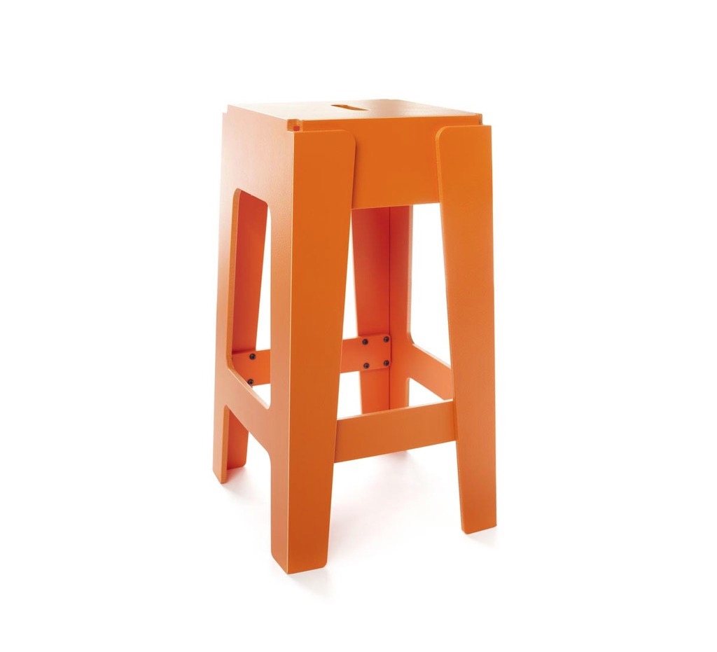 The Butter Bar stool in Orange, also from Design By Them, is made from 100% recycled milk containers and comes as one foldable, easy to assemble piece. More #Orange on the RSD Blog.