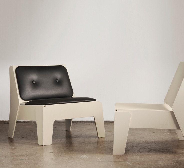 The upholstered Butter Seat by Design By Them contains 100% recycled and recyclable content.