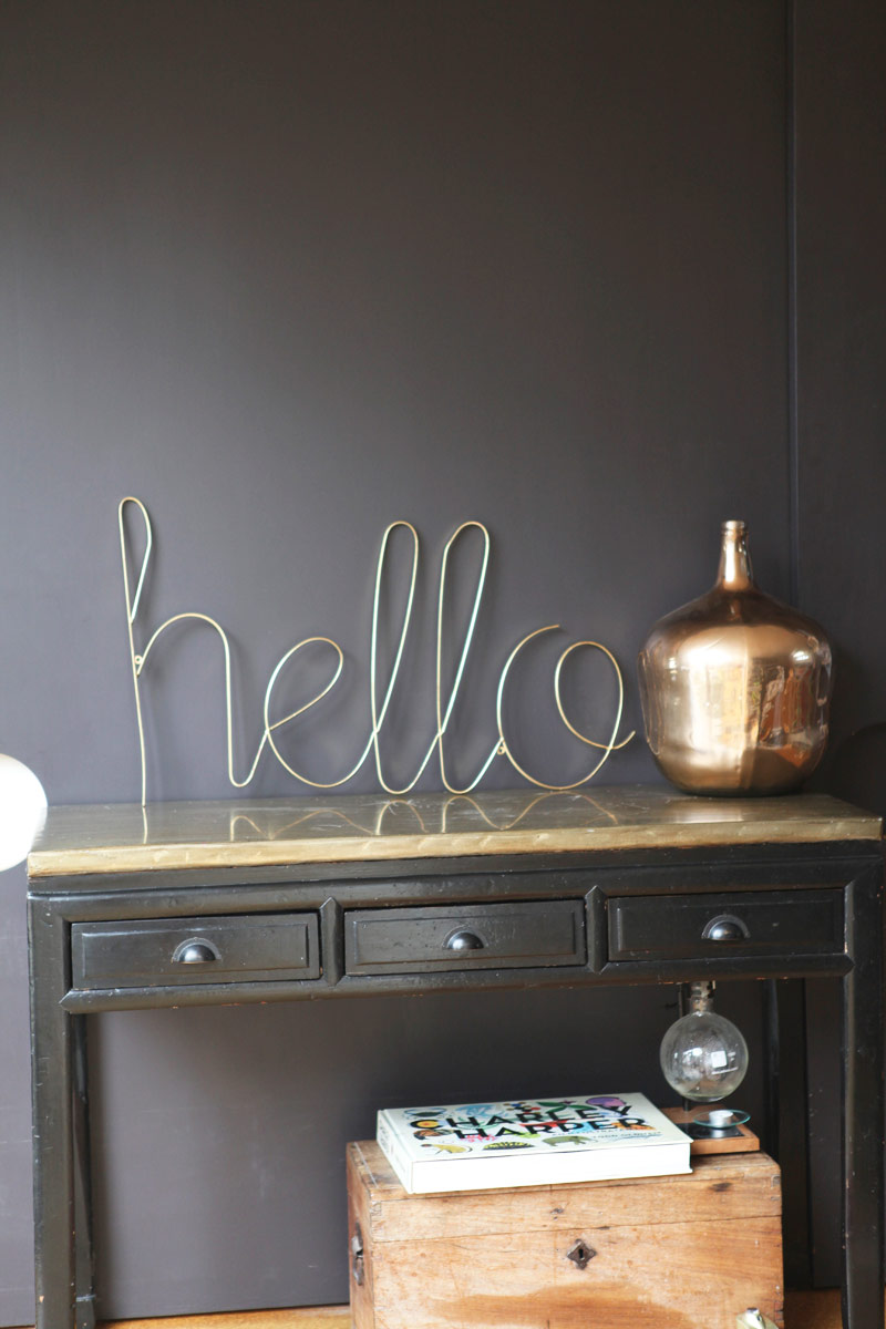 Hello #sign in limited edition #Gold by Down to the Woods. More products from Melbourne Life Instyle 2013 on the RSD Blog.