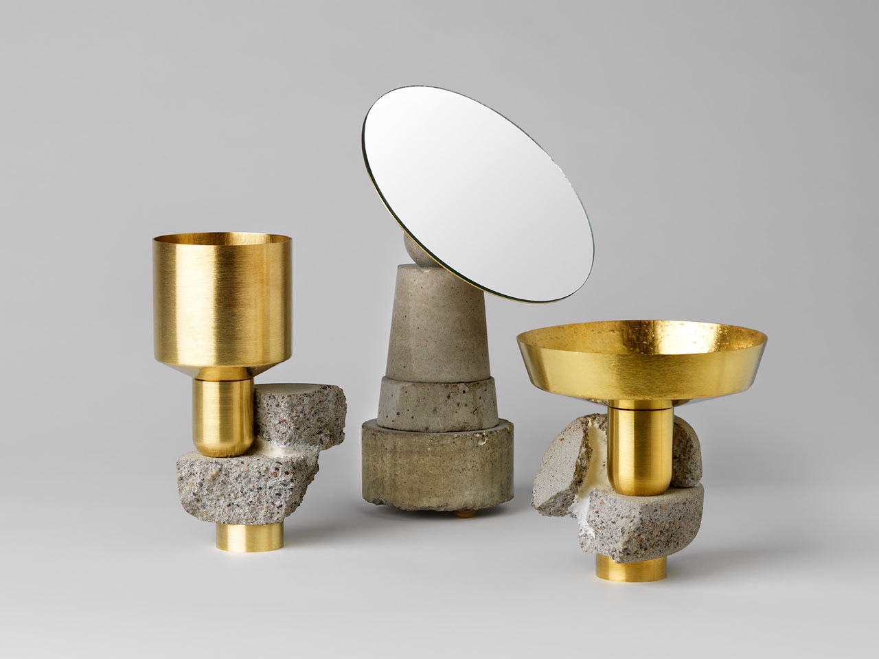 David Taylor's Considered Objects formed in concrete and brass. More #concrete on the blog.