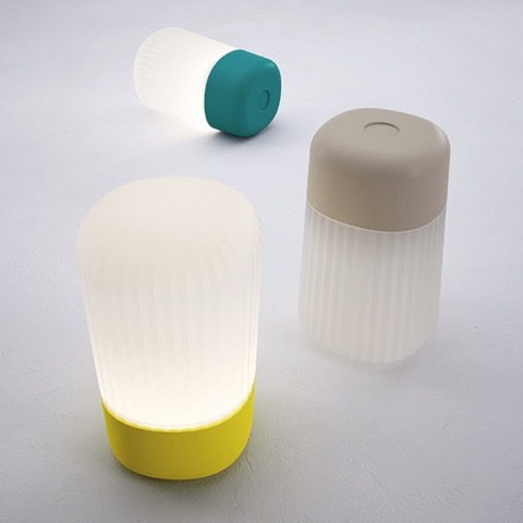Portable and rechargeable, the Fontanaaarte 'Koho' outdoor lamp comes in a variety of playful colours, available from Radiant Lighting. More geek chic for the home on the RSD Blog.