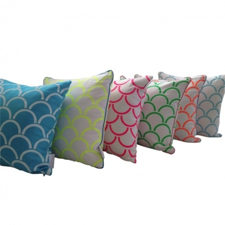 Arches cushion covers by Aqua Door Designs via Hard To Find | More #aqua #teal & #turquoise on the RSD Blog www.rsdesigns.com.au/blog/