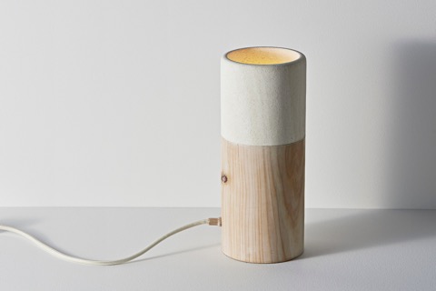 The Matchstick table lamp by Inkster Maken (Hugh Altschwager) showcases the raw beauty of local limestone and reclaimed timber. More VIVID #lighting #designers on the RSD Blog.