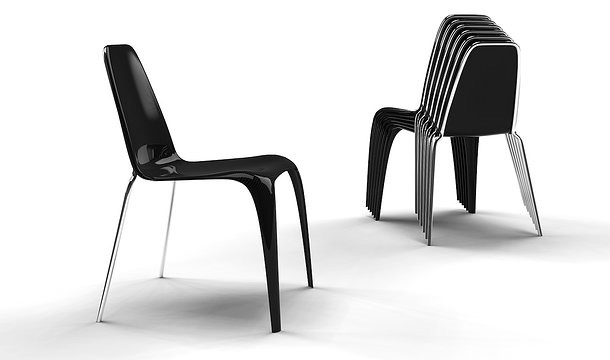 The Carbon chair by Johann Roussel
