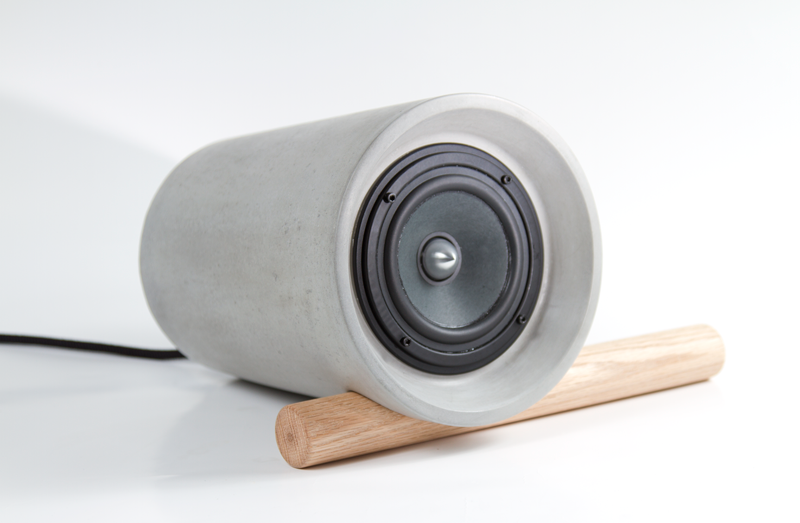 Jack concrete bluetooth speaker by Anaesthetic.