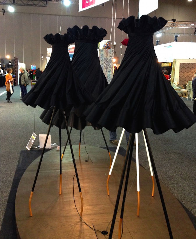 Simone LeAmon’s La Prima Ballerina bespoke lighting is dramatic and theatrical re-workings of the traditional Ballerina lampshade at DesignEX13, Melbourne. More on the RSD Blog.