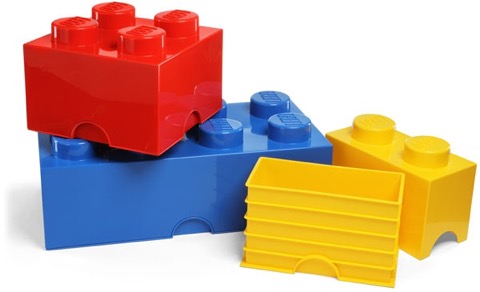 Official LEGO Storage Bricks: Who doesn't want to store their Lego in Lego?! Available from Thinkgeek.com. More geek chic for the home on the RSD Blog.
