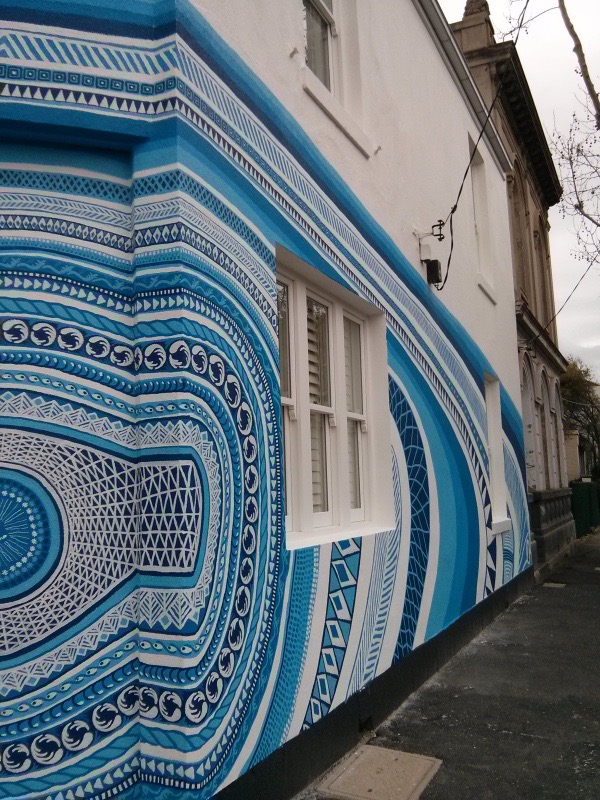 Artist Lucas Grogan's awesome mural on Elise Elliot's Fitzroy (Melbourne) home
