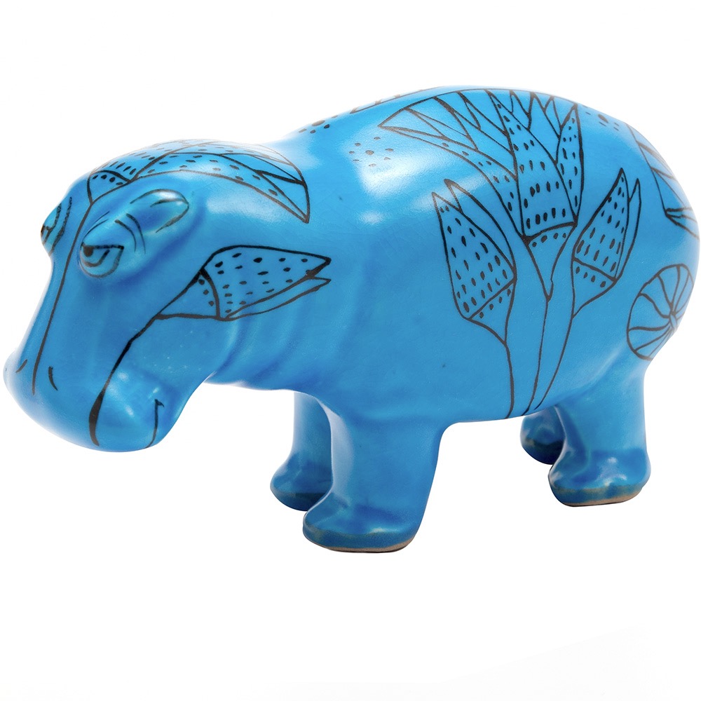 Egyptian Hippopotamus from the Met | More #aqua #teal & #turquoise on the RSD Blog www.rsdesigns.com.au/blog/