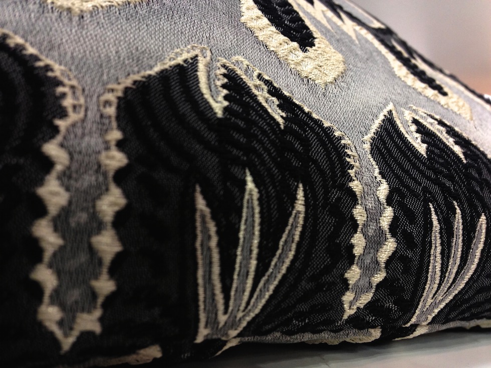 Detail of the Ormond double-faced jacquard from Missoni Home at DesignEX13, Melbourne. More on the RSD Blog.