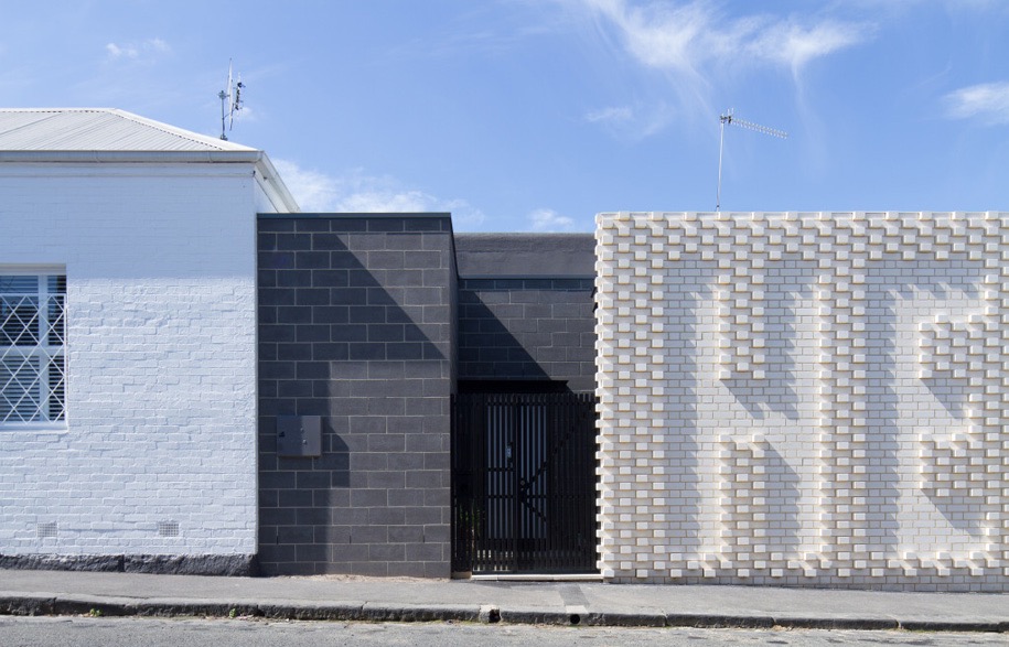 Hello House in Richmond, Melbourne, Australia by OOF! Architecture. Photography by the always awesome Nic Granleese. More bricks and blocks on the blog.