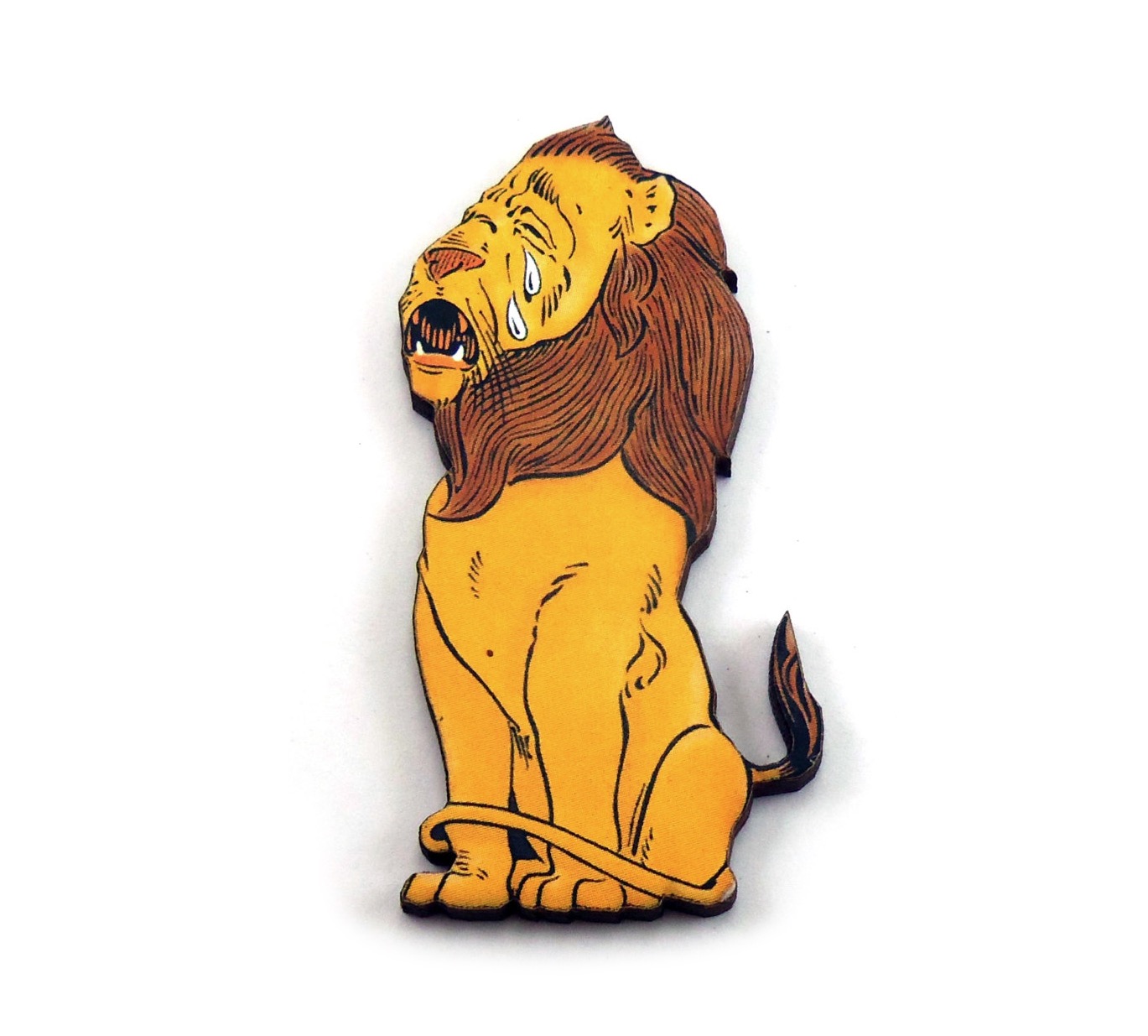 Wizard of Oz Cowardly Lion brooch by Bunnyhornet available on Made It. More #Leo and Lion-inspired products on the RSD Blog.