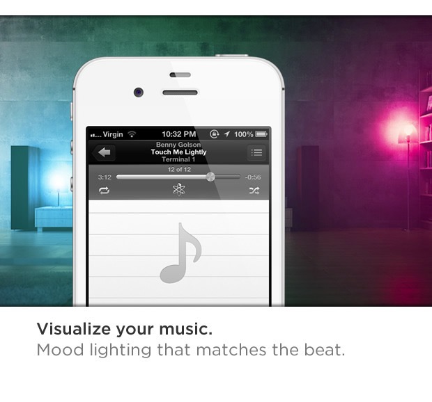 LIFX - Visualise your music through smart phone controlled LED lighting. Read more on the RSD Blog www.rsdesigns.com.au/blog/