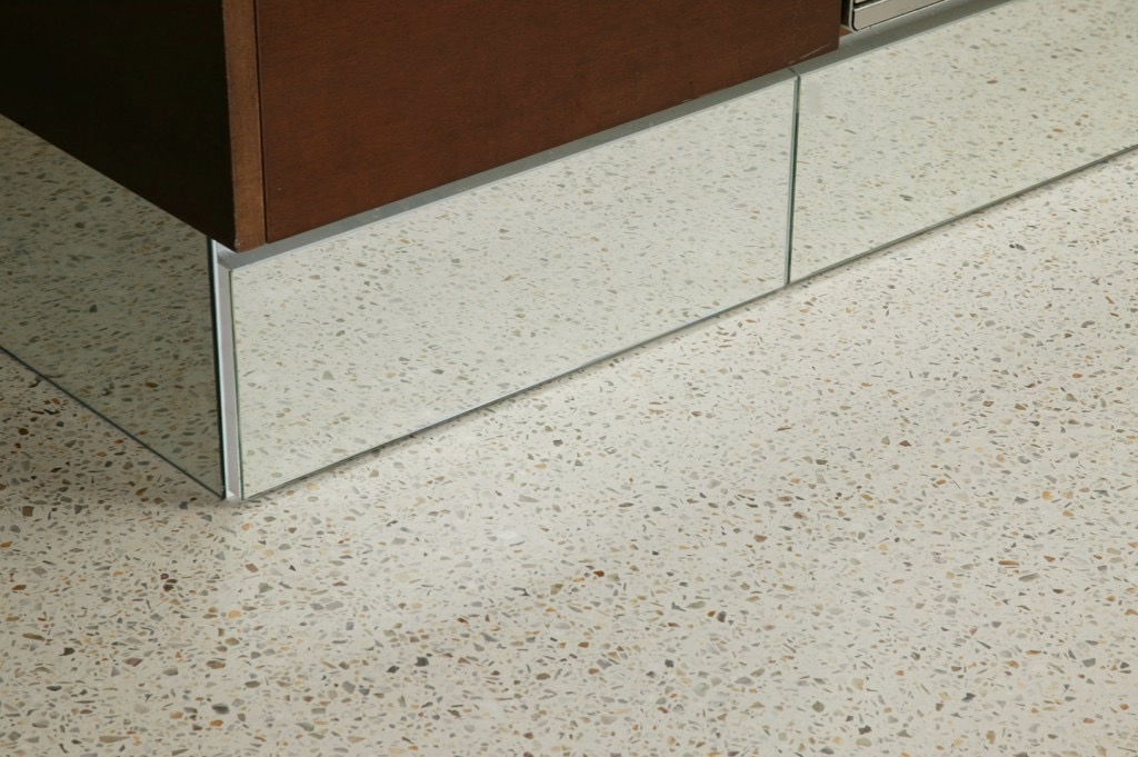 Exposed aggregate and high polished concrete floor by PCS, Perth. More #concrete on the blog.