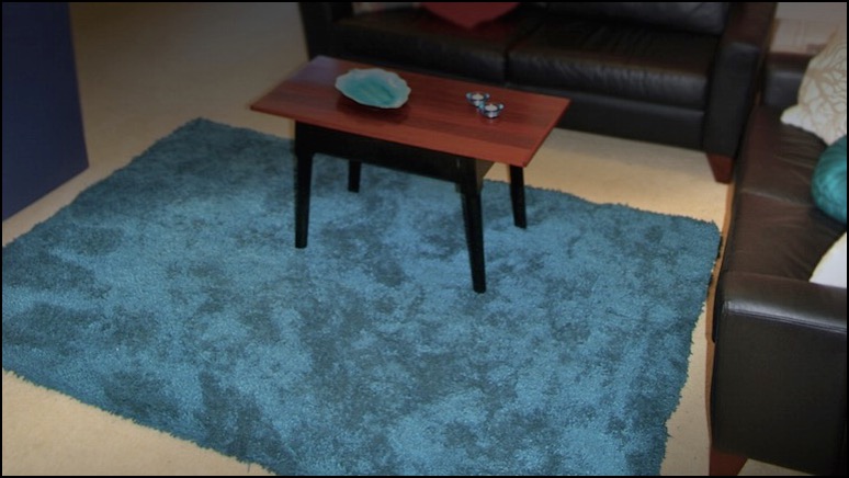 Turquoise Rug and upcycled coffee table on the RSD Blog. See more at www.rsdesigns.com.au/blog/