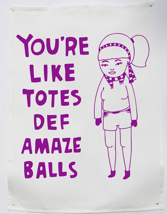 TT-Totes. The totes amaze balls #illustrations of Able and Game come in tea towel, card, calendar and mug form. More products from Melbourne Life Instyle 2013 on the RSD Blog.