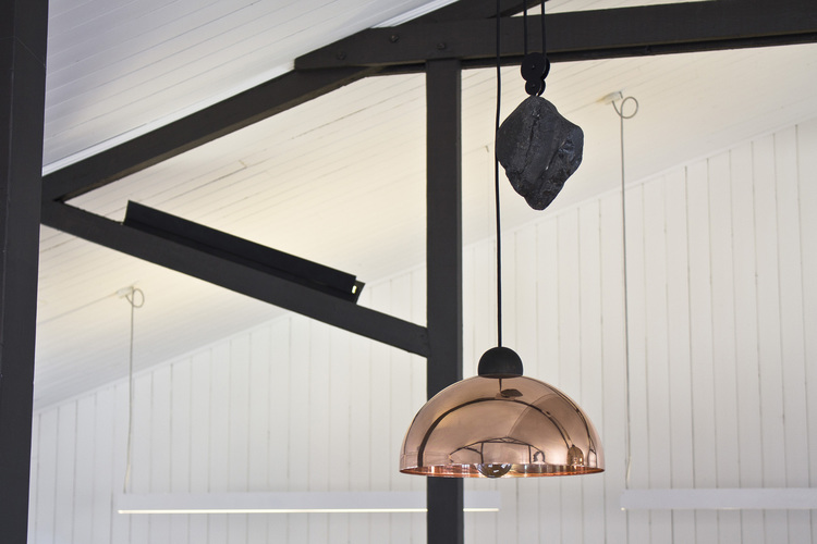 Up-Down #Light from Ben-Tovim Design is a contemporary twist on the classic #industrial age height adjustable #pendant light. A range of striking #natural materials contrast with simple #geometric forms to create a light that mixes functionality with a bold #design statement.