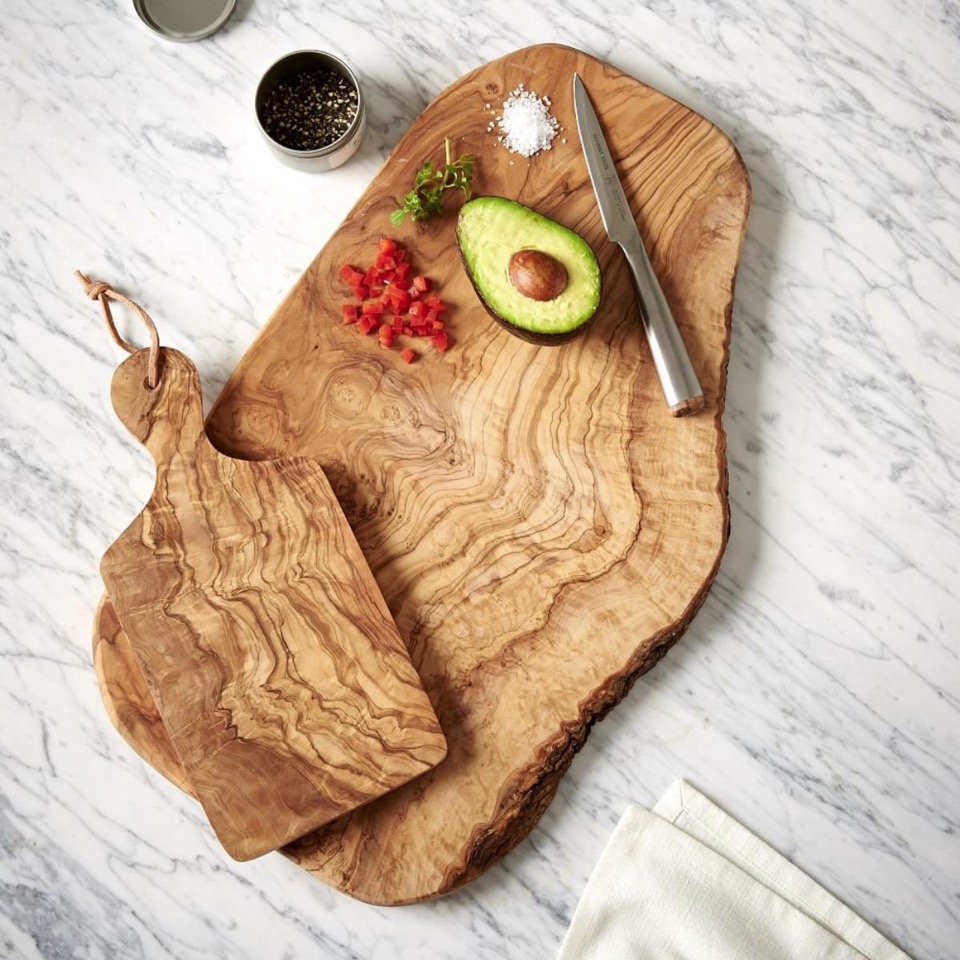 Olive Wood Rustic Cutting Board at West Elm. Finding the Perfect Cheese Board.