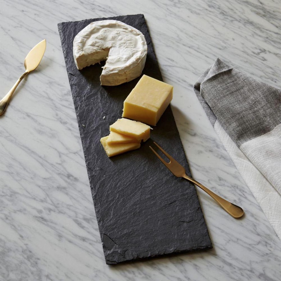 Slate cheese board by West Elm. Finding the Perfect Cheese Board.