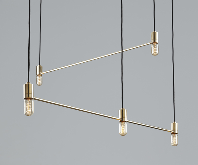 Constellation Lights 'Southern Cross' by Anaesthetic in beautiful polished brass.