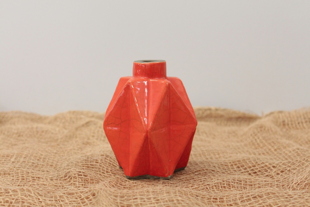 Metric Persimmon Vase from Have You Met Miss Jones for a little pop of colour and geometry. More #Orange on the RSD Blog.