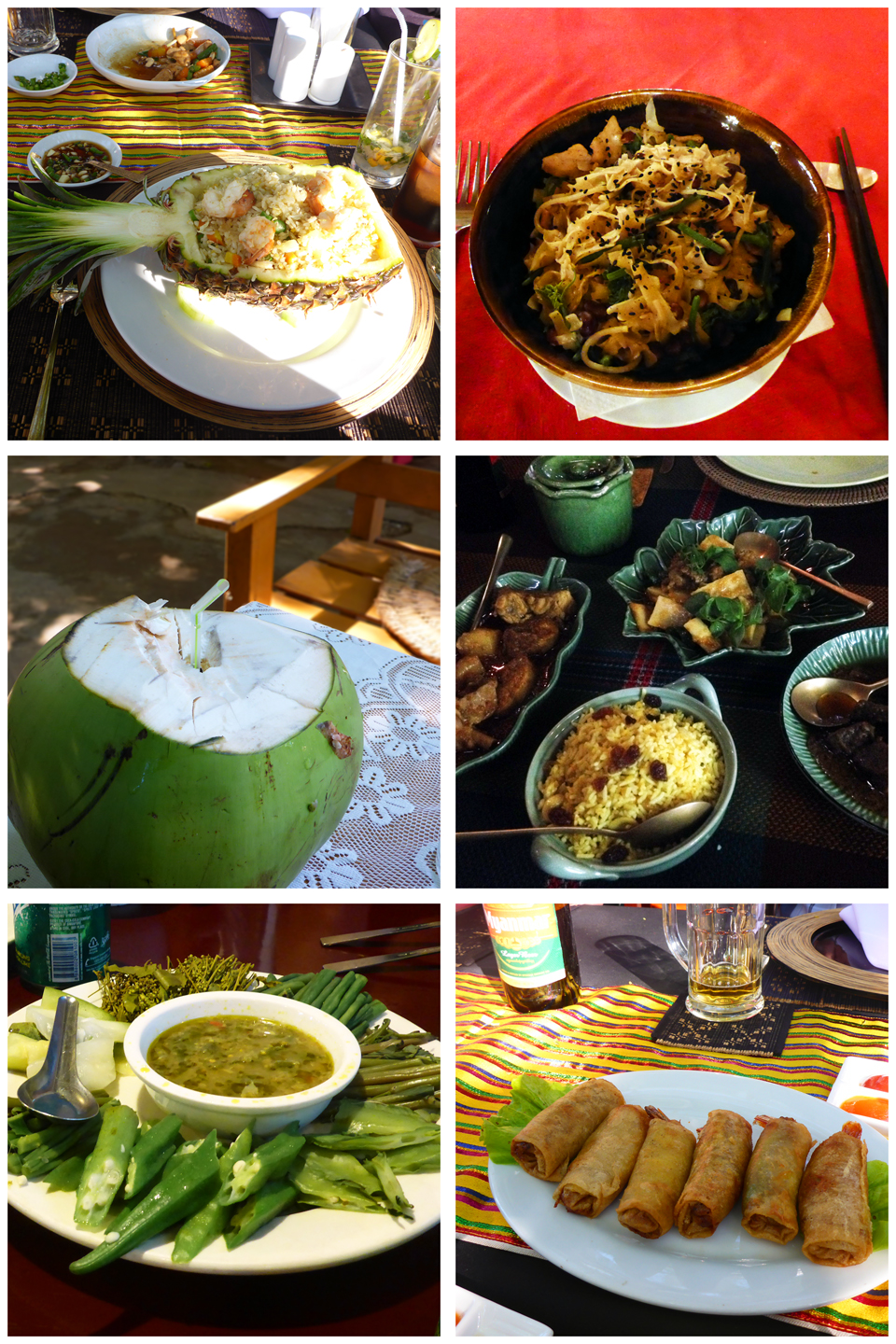 The delicious food of Myanmar. Oh, the food! Why isn't all food served in hollowed out fruit?